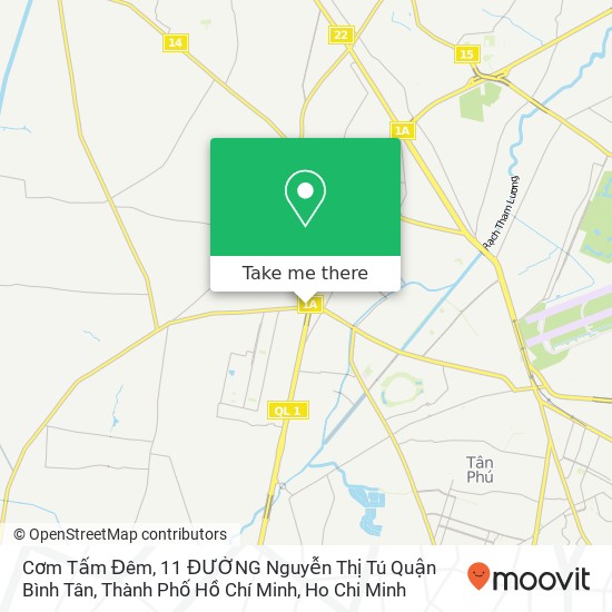 Cơm Tấm Đêm, 11 ĐƯỜNG Nguyễn Thị Tú Quận Bình Tân, Thành Phố Hồ Chí Minh map