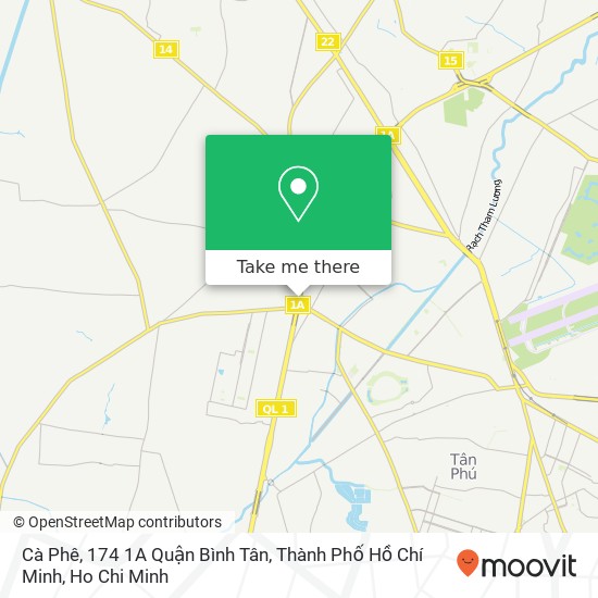Cà Phê, 174 1A Quận Bình Tân, Thành Phố Hồ Chí Minh map