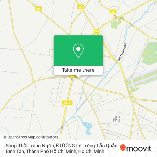 Shop Thời Trang Ngọc, ĐƯỜNG Lê Trọng Tấn Quận Bình Tân, Thành Phố Hồ Chí Minh map