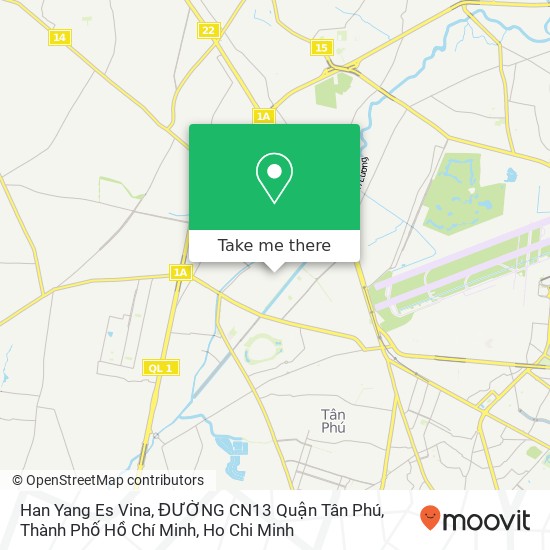Han Yang Es Vina, ĐƯỜNG CN13 Quận Tân Phú, Thành Phố Hồ Chí Minh map