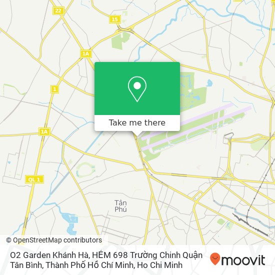 O2 Garden Khánh Hà, HẺM 698 Trường Chinh Quận Tân Bình, Thành Phố Hồ Chí Minh map