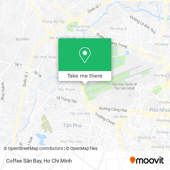 Coffee Sân Bay map
