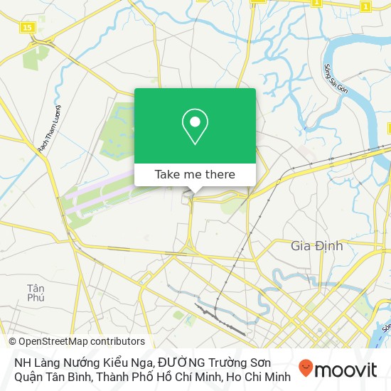 NH Làng Nướng Kiểu Nga, ĐƯỜNG Trường Sơn Quận Tân Bình, Thành Phố Hồ Chí Minh map