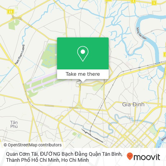 Quán Cơm Tãi, ĐƯỜNG Bạch Đằng Quận Tân Bình, Thành Phố Hồ Chí Minh map