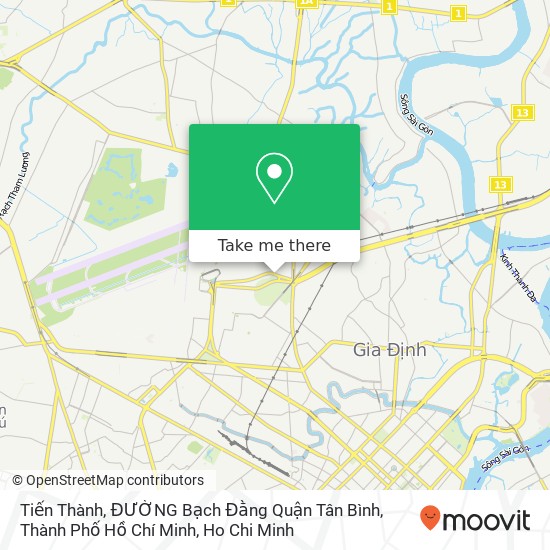 Tiến Thành, ĐƯỜNG Bạch Đằng Quận Tân Bình, Thành Phố Hồ Chí Minh map