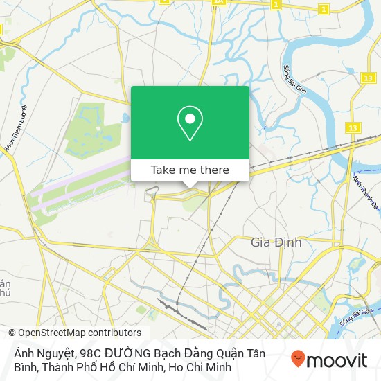 Ánh Nguyệt, 98C ĐƯỜNG Bạch Đằng Quận Tân Bình, Thành Phố Hồ Chí Minh map