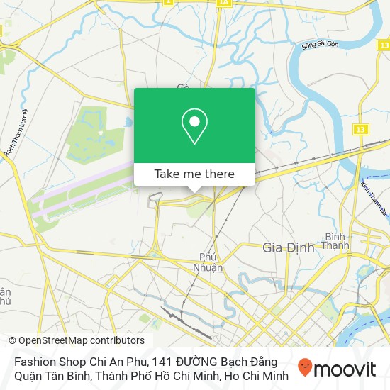 Fashion Shop Chi An Phu, 141 ĐƯỜNG Bạch Đằng Quận Tân Bình, Thành Phố Hồ Chí Minh map