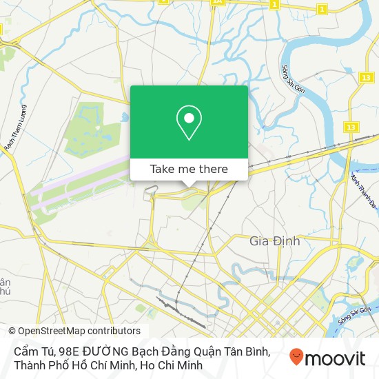 Cẩm Tú, 98E ĐƯỜNG Bạch Đằng Quận Tân Bình, Thành Phố Hồ Chí Minh map