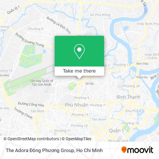 The Adora Đông Phương Group map