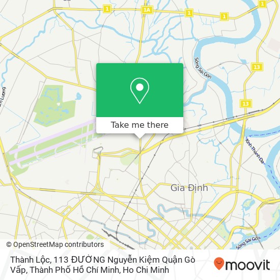 Thành Lộc, 113 ĐƯỜNG Nguyễn Kiệm Quận Gò Vấp, Thành Phố Hồ Chí Minh map