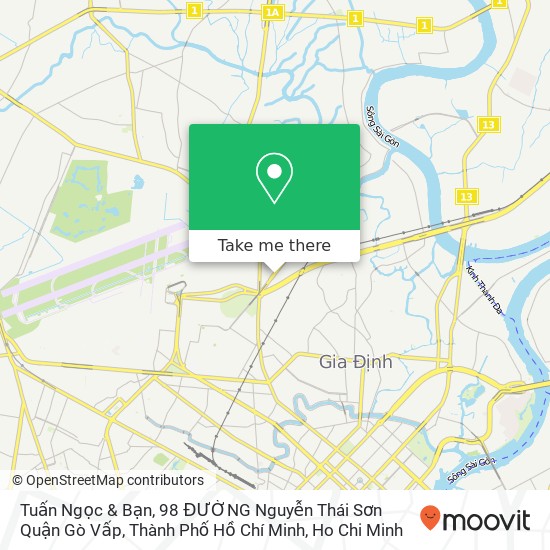 Tuấn Ngọc & Bạn, 98 ĐƯỜNG Nguyễn Thái Sơn Quận Gò Vấp, Thành Phố Hồ Chí Minh map