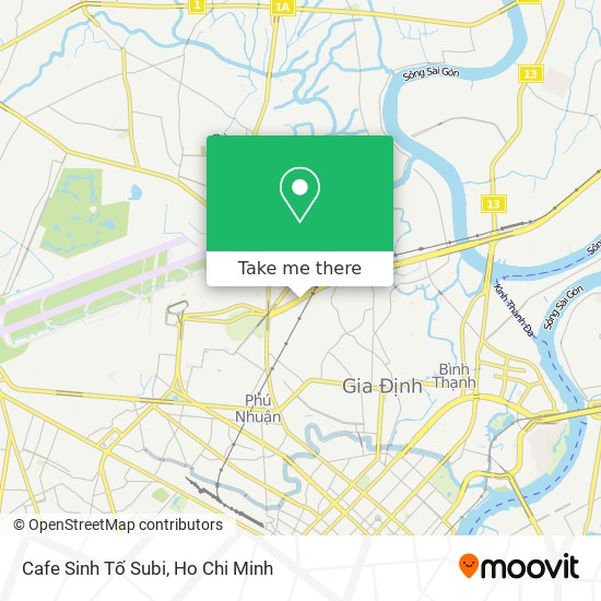 Cafe Sinh Tố Subi map