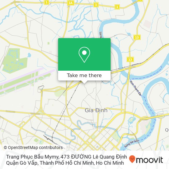 Trang Phục Bầu Mymy, 473 ĐƯỜNG Lê Quang Định Quận Gò Vấp, Thành Phố Hồ Chí Minh map