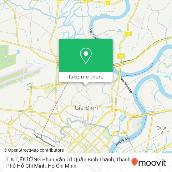 T & T, ĐƯỜNG Phan Văn Trị Quận Bình Thạnh, Thành Phố Hồ Chí Minh map