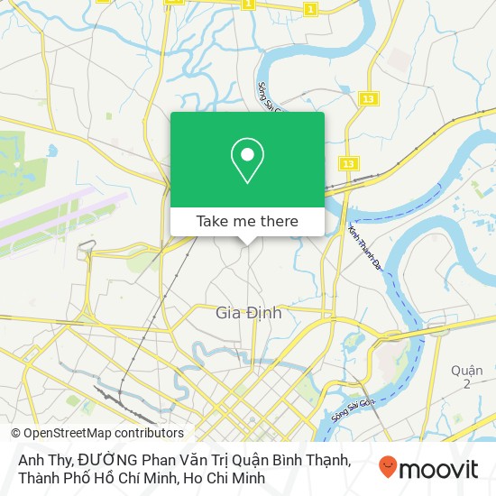 Anh Thy, ĐƯỜNG Phan Văn Trị Quận Bình Thạnh, Thành Phố Hồ Chí Minh map