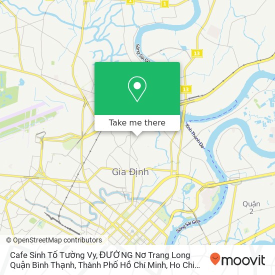 Cafe Sinh Tố Tường Vy, ĐƯỜNG Nơ Trang Long Quận Bình Thạnh, Thành Phố Hồ Chí Minh map