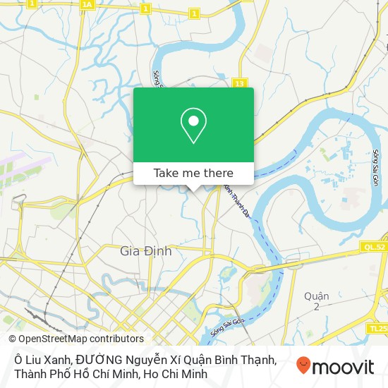 Ô Liu Xanh, ĐƯỜNG Nguyễn Xí Quận Bình Thạnh, Thành Phố Hồ Chí Minh map