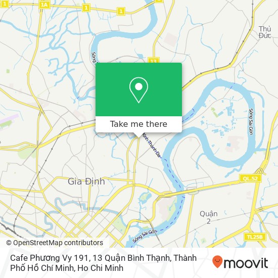 Cafe Phương Vy 191, 13 Quận Bình Thạnh, Thành Phố Hồ Chí Minh map