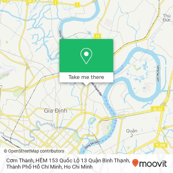 Cơm Thành, HẺM 153 Quốc Lộ 13 Quận Bình Thạnh, Thành Phố Hồ Chí Minh map