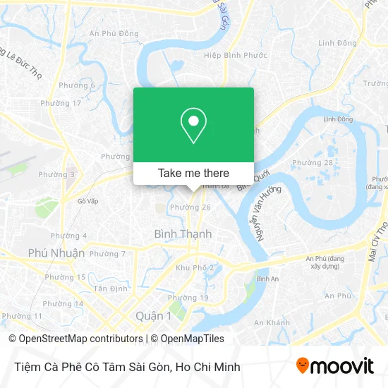 Tiệm Cà Phê Cô Tâm Sài Gòn map