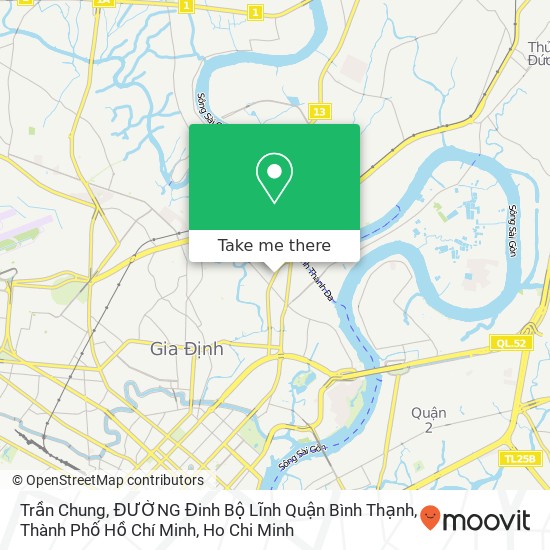 Trần Chung, ĐƯỜNG Đinh Bộ Lĩnh Quận Bình Thạnh, Thành Phố Hồ Chí Minh map