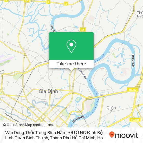 Văn Dung Thời Trang Bình Năm, ĐƯỜNG Đinh Bộ Lĩnh Quận Bình Thạnh, Thành Phố Hồ Chí Minh map