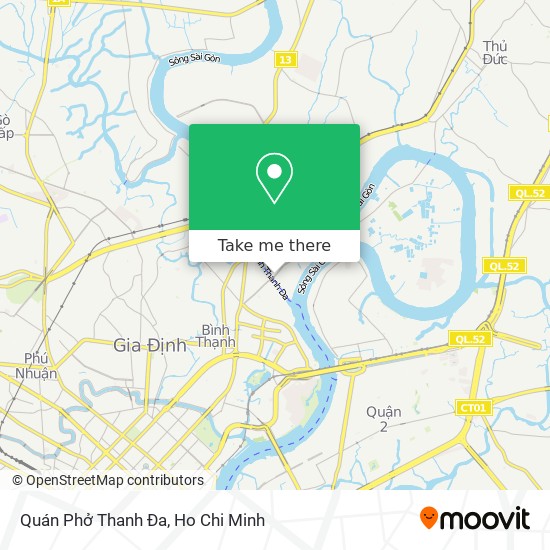 Quán Phở Thanh Đa map