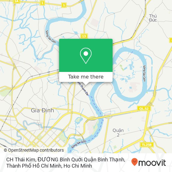 CH Thái Kim, ĐƯỜNG Bình Quới Quận Bình Thạnh, Thành Phố Hồ Chí Minh map