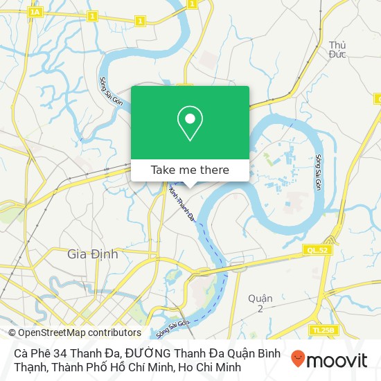 Cà Phê 34 Thanh Đa, ĐƯỜNG Thanh Đa Quận Bình Thạnh, Thành Phố Hồ Chí Minh map