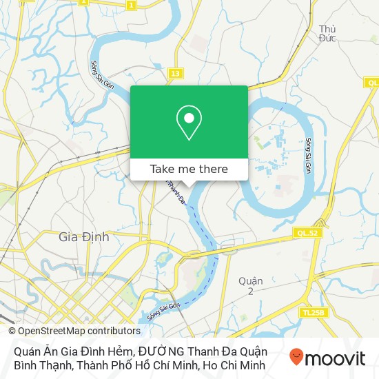 Quán Ăn Gia Đình Hẻm, ĐƯỜNG Thanh Đa Quận Bình Thạnh, Thành Phố Hồ Chí Minh map