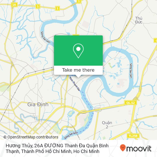 Hương Thủy, 26A ĐƯỜNG Thanh Đa Quận Bình Thạnh, Thành Phố Hồ Chí Minh map