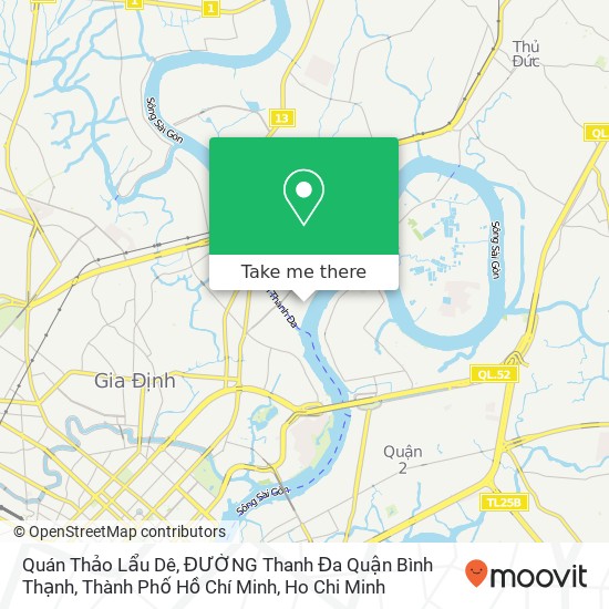 Quán Thảo Lẩu Dê, ĐƯỜNG Thanh Đa Quận Bình Thạnh, Thành Phố Hồ Chí Minh map