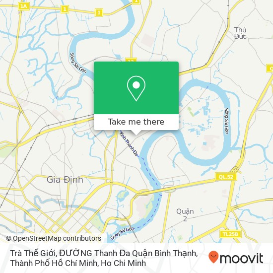 Trà Thế Giới, ĐƯỜNG Thanh Đa Quận Bình Thạnh, Thành Phố Hồ Chí Minh map