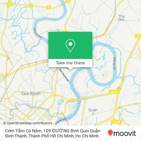 Cơm Tấm Cô Năm, 109 ĐƯỜNG Bình Quoi Quận Bình Thạnh, Thành Phố Hồ Chí Minh map