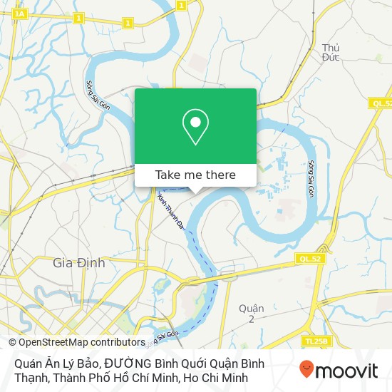Quán Ăn Lý Bảo, ĐƯỜNG Bình Quới Quận Bình Thạnh, Thành Phố Hồ Chí Minh map