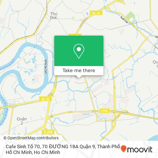 Cafe Sinh Tố 70, 70 ĐƯỜNG 18A Quận 9, Thành Phố Hồ Chí Minh map