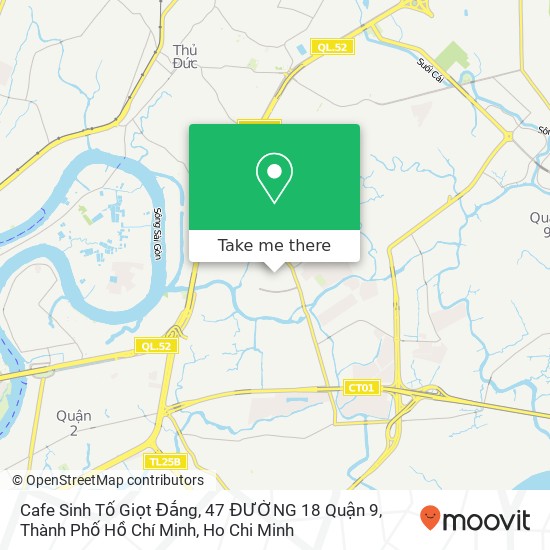 Cafe Sinh Tố Giọt Đắng, 47 ĐƯỜNG 18 Quận 9, Thành Phố Hồ Chí Minh map