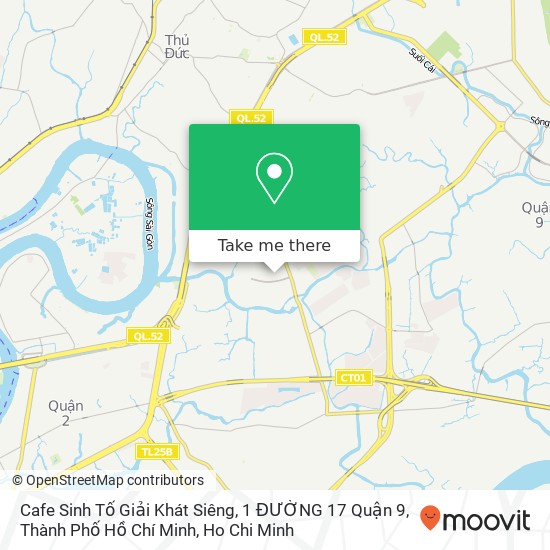 Cafe Sinh Tố Giải Khát Siêng, 1 ĐƯỜNG 17 Quận 9, Thành Phố Hồ Chí Minh map