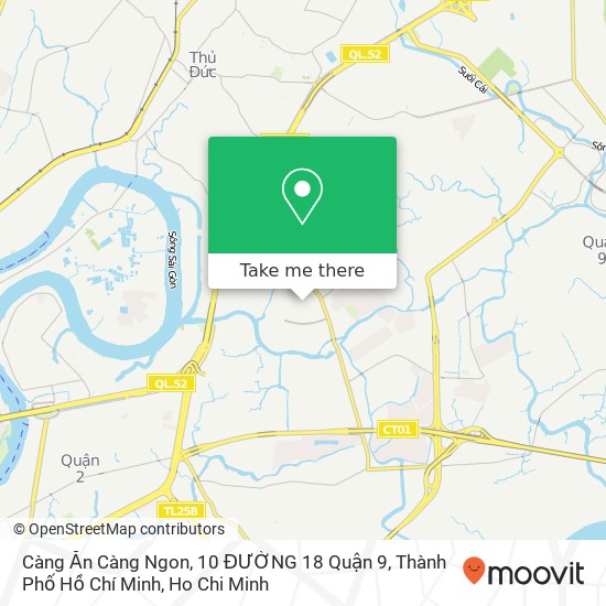 Càng Ăn Càng Ngon, 10 ĐƯỜNG 18 Quận 9, Thành Phố Hồ Chí Minh map