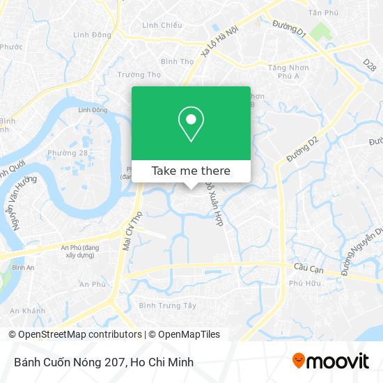 Bánh Cuốn Nóng 207 map