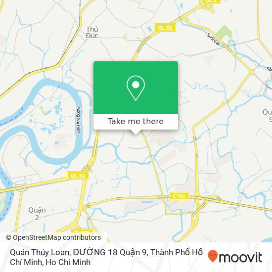 Quán Thúy Loan, ĐƯỜNG 18 Quận 9, Thành Phố Hồ Chí Minh map