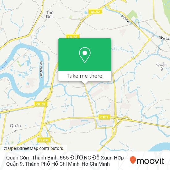 Quán Cơm Thanh Bình, 555 ĐƯỜNG Đỗ Xuân Hợp Quận 9, Thành Phố Hồ Chí Minh map