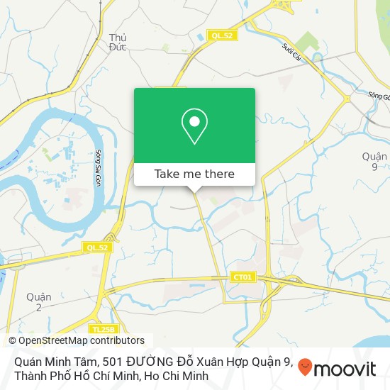 Quán Minh Tâm, 501 ĐƯỜNG Đỗ Xuân Hợp Quận 9, Thành Phố Hồ Chí Minh map