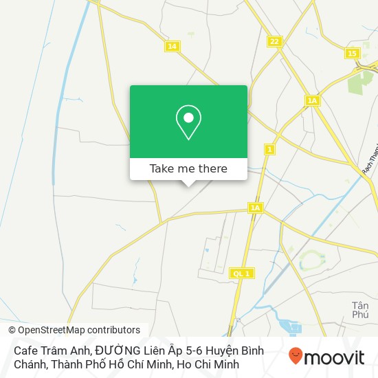 Cafe Trâm Anh, ĐƯỜNG Liên Ấp 5-6 Huyện Bình Chánh, Thành Phố Hồ Chí Minh map