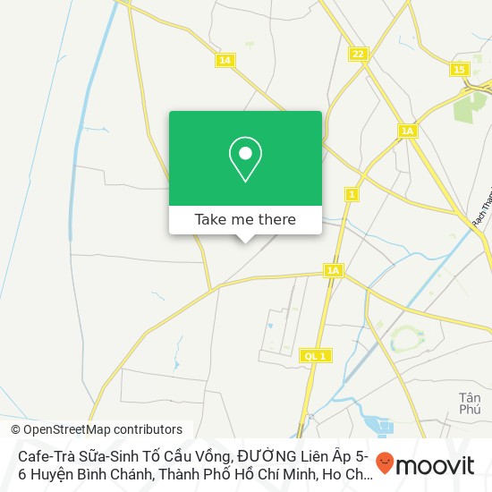 Cafe-Trà Sữa-Sinh Tố Cầu Vồng, ĐƯỜNG Liên Ấp 5-6 Huyện Bình Chánh, Thành Phố Hồ Chí Minh map