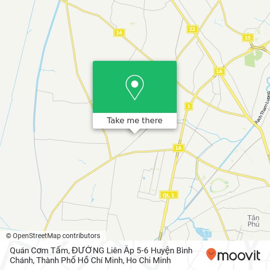 Quán Cơm Tấm, ĐƯỜNG Liên Ấp 5-6 Huyện Bình Chánh, Thành Phố Hồ Chí Minh map