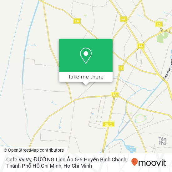 Cafe Vy Vy, ĐƯỜNG Liên Ấp 5-6 Huyện Bình Chánh, Thành Phố Hồ Chí Minh map