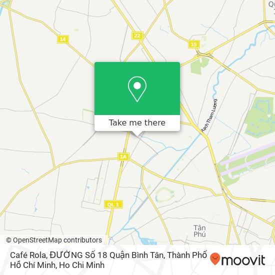 Café Rola, ĐƯỜNG Số 18 Quận Bình Tân, Thành Phố Hồ Chí Minh map