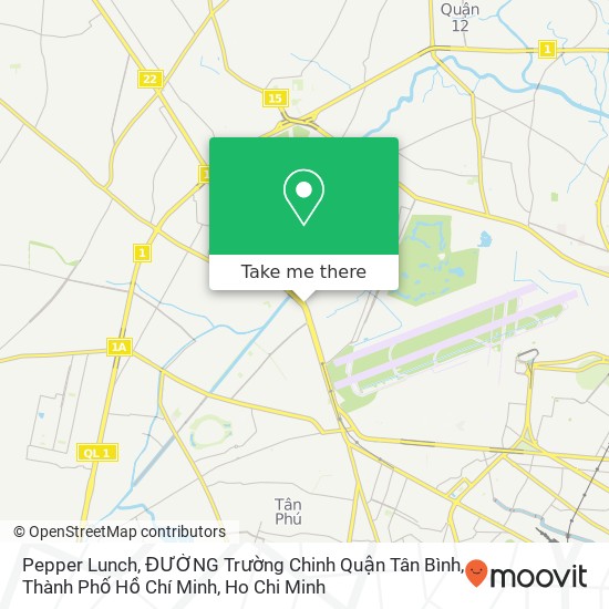 Pepper Lunch, ĐƯỜNG Trường Chinh Quận Tân Bình, Thành Phố Hồ Chí Minh map