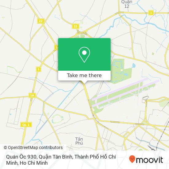 Quán Ốc 930, Quận Tân Bình, Thành Phố Hồ Chí Minh map